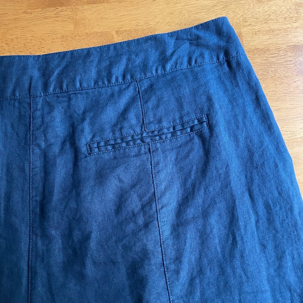 NWOT Size 14 Jones & Co blue linen sailor shorts - Picture 4 of 7
